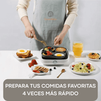 Sartén Antiadherente – Cocina 4 en 1 – Prepara comidas completas en minutos sin ensuciar de más
