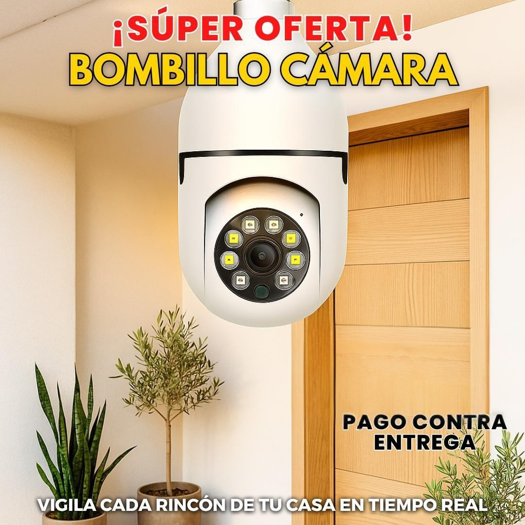 Camara 360º Tipo bombillo protege tu casa o negocio + ENVIO GRATIS