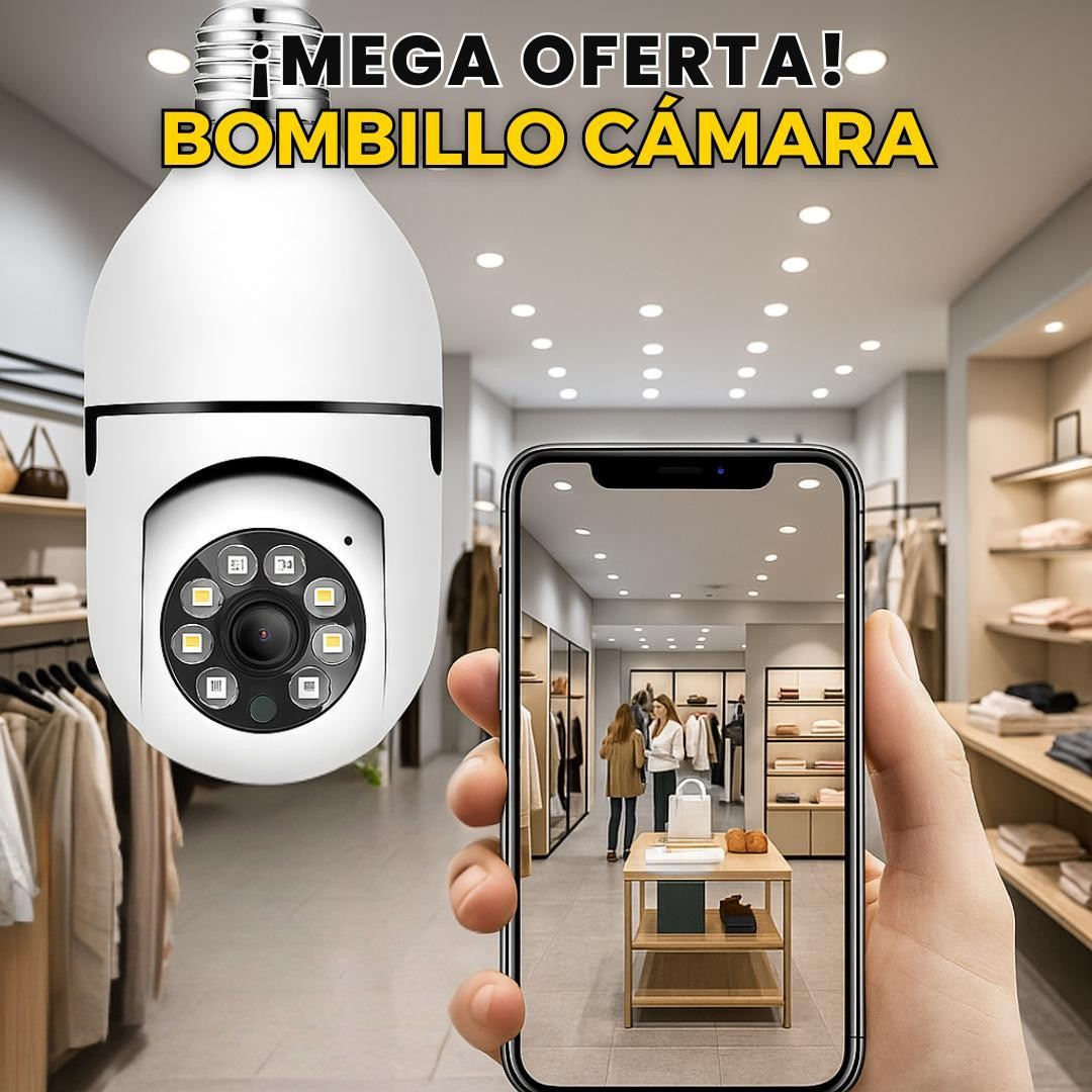 Camara 360º Tipo bombillo protege tu casa o negocio + ENVIO GRATIS