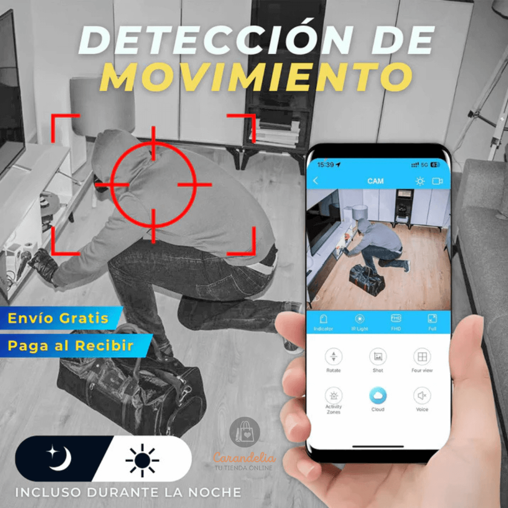 Mini Cámara WiFi – Protege tu Hogar en Todo Momento