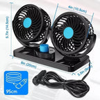 VENTILADOR DOBLE DE CARRO PRO+ENVIO GRATIS
