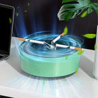 AeroScent Pro | Purificador de aire para eliminación de humo con filtración avanzada y simulador LED