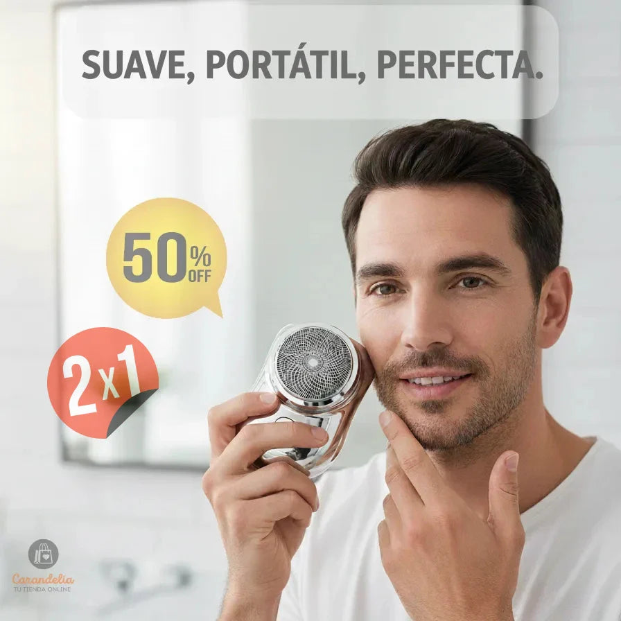 Mini Afeitadora Portátil –  Rostro Impecable en Minutos