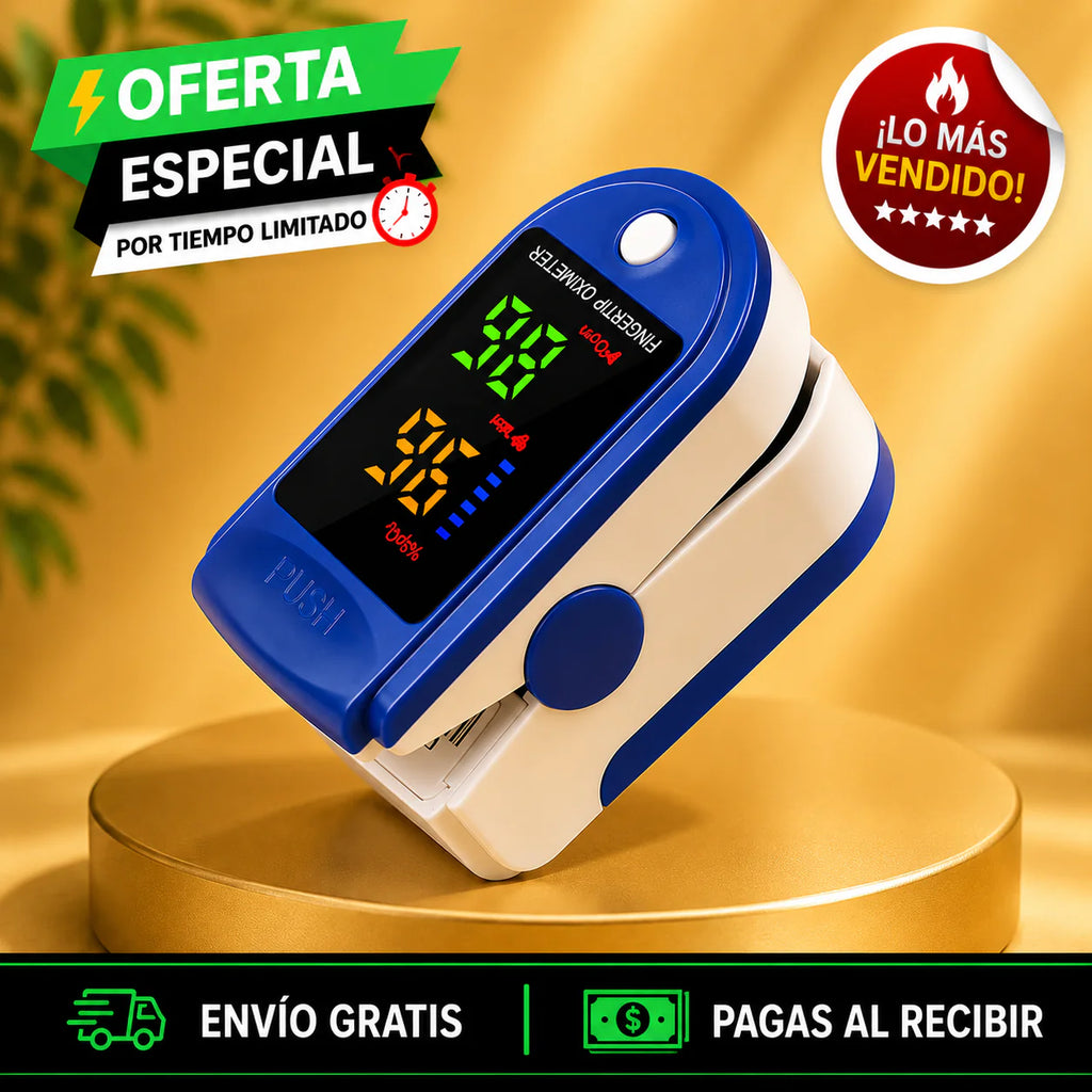 🫀OXIMETRO DE PULSO DIGITAL  MIDE OXIGENO Y FRECUENCIA CARDIACA + ENVÍO GRATIS 📦