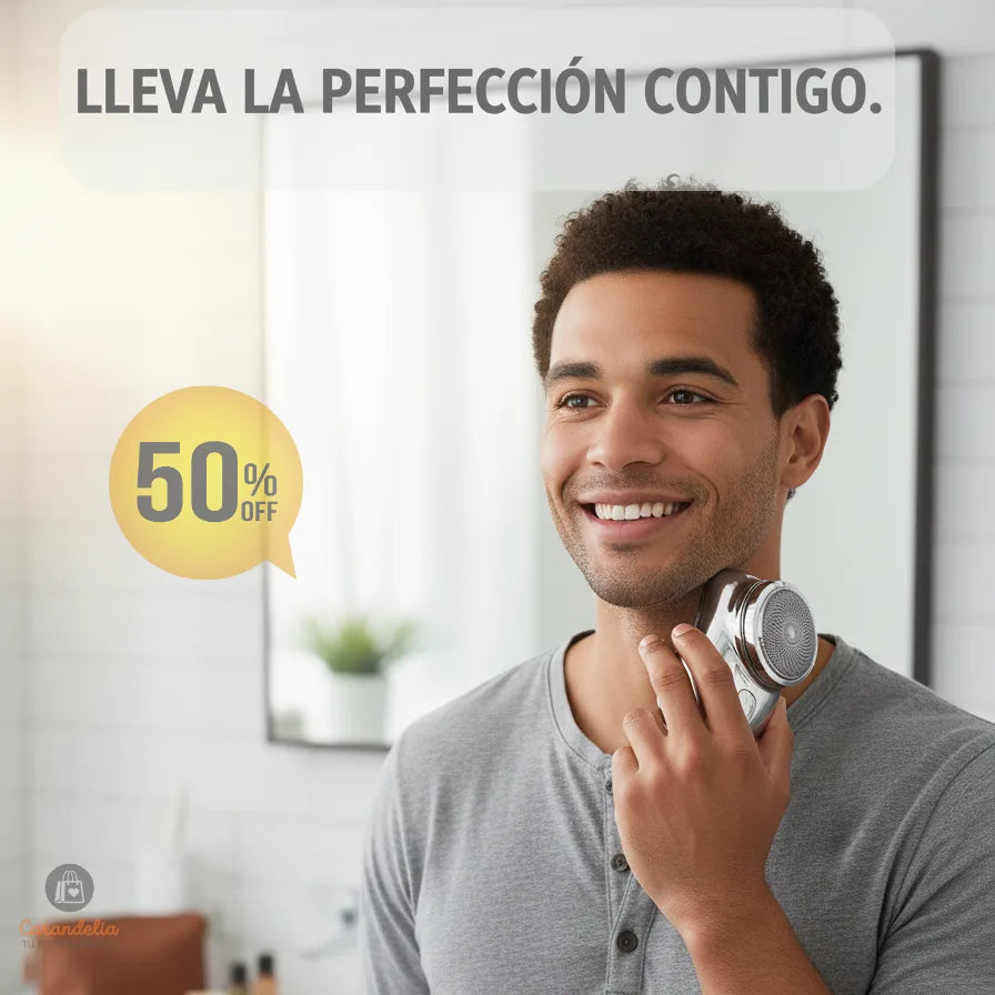 Mini Afeitadora Portátil –  Rostro Impecable en Minutos