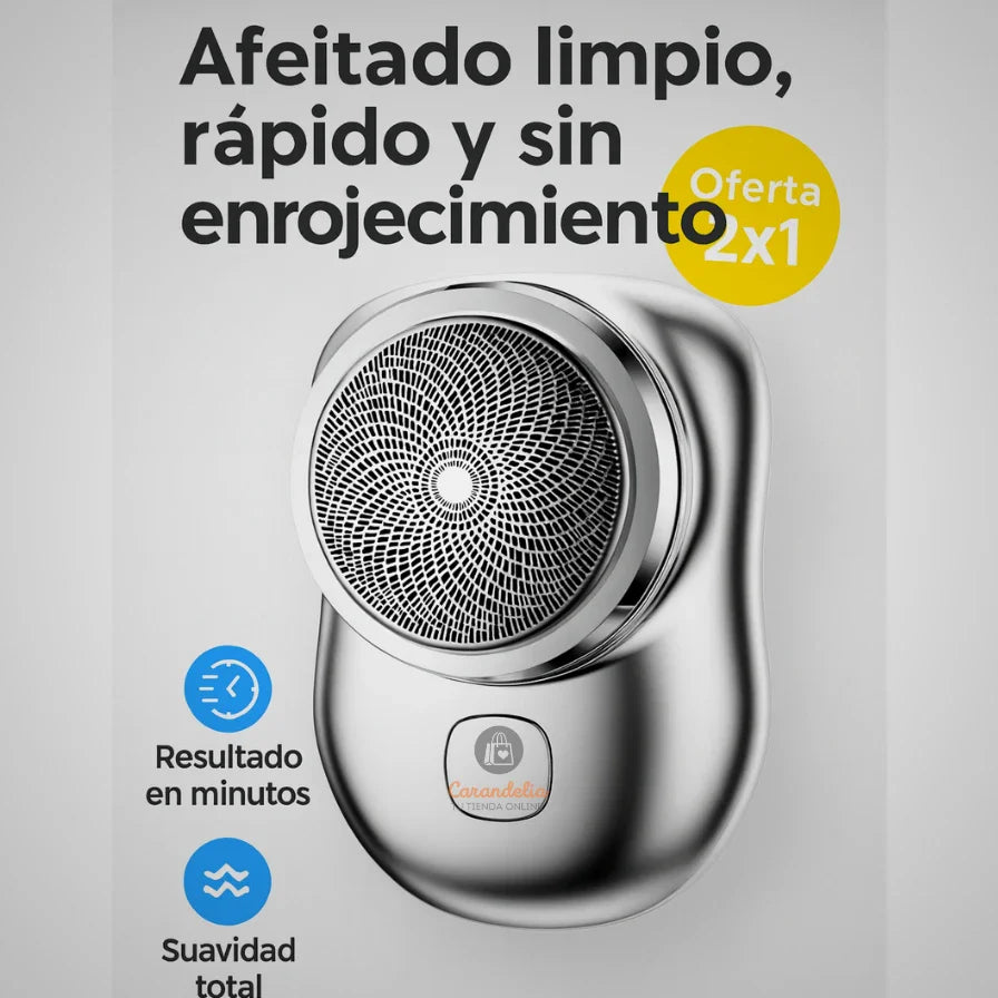 Mini Afeitadora Portátil –  Rostro Impecable en Minutos